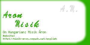 aron misik business card